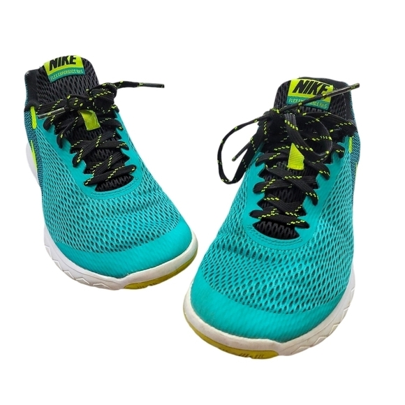 Nike Flex Experience Women's  Athletic Running Shoes Teal and Yellow Size 8.5 - Picture 8 of 14